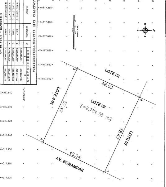 Terreno en Venta, 2,784.35 m2, Mixto Corredor Primario, SM 9, Av. Bonampak, Cancún.