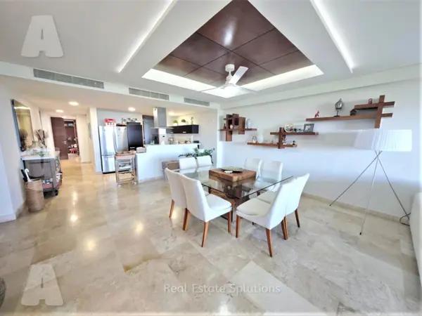 Departamento en Renta, 3 Recamaras, AMUEBLADO/EQUIPADO, SKY, Puerto Cancún, Cancún