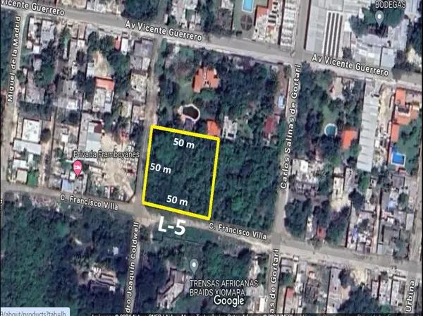 Terreno en Venta, 2,500 m2, en Esquina Salinas Gortari, Col, Doctores, Bonfil, Cancún Terreno en Venta, 2,500 m2, en Esquina Salinas Gortari, Col, Doctores, Bonfil, Cancún