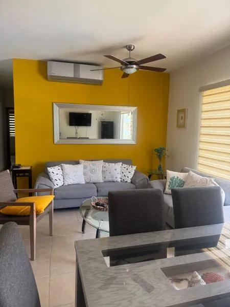 Departamento en  Renta, amueblado, Punta Estrella, 3 Recámaras, Alberca, elevador, zona sur, Cancún.