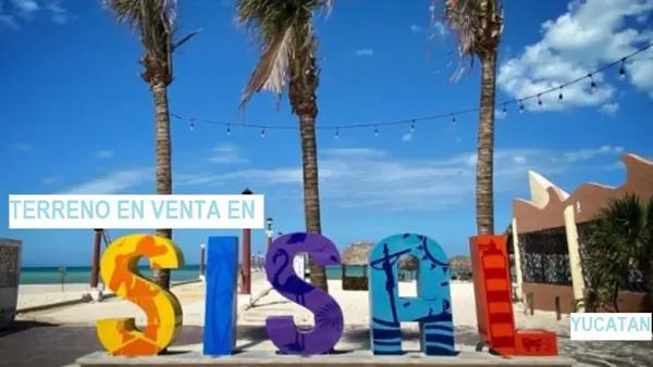 Terreno en Venta Frente la Playa, 1,385 m2, 10 ml de Playa, Sisal, Yucatán