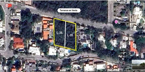 Terreno en Venta, 1,658 m2, 2 LOTES JUNTOS, Habitacional, Residencial Campestre Cancún