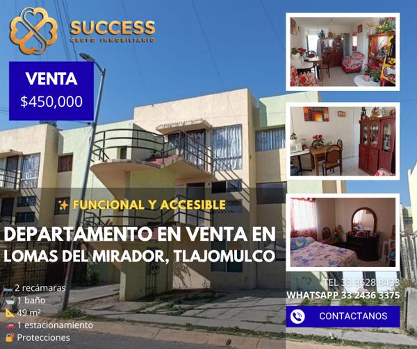 Departamento en Venta – Lomas del Mirador, Tlajomulco Departamento en Venta – Lomas del Mirador, Tlajomulco