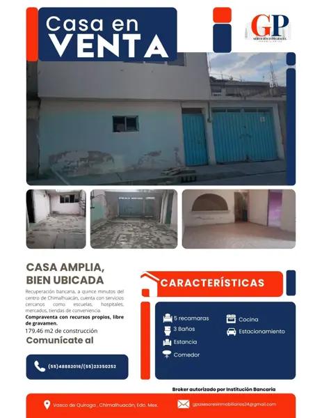Casa en Chimalhuacán, Estado de México