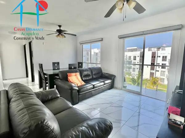 Departamento con 2 recámaras y roof garden con vista a las áreas comunes