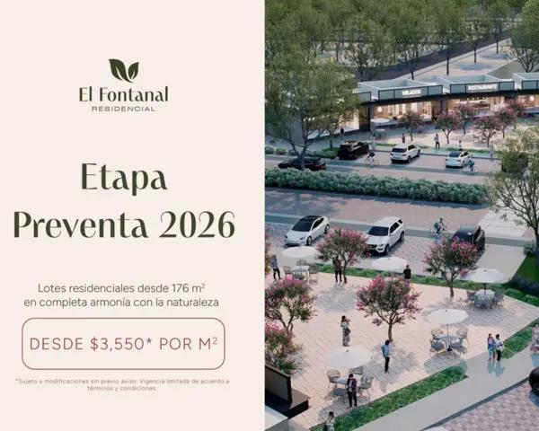 Lotes Residenciales en Preventa | El Fontanal | Desde $176 m²