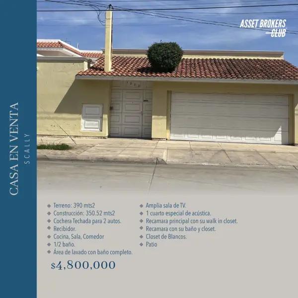 CASA EN VENTA COLONIA SCALLY CASA EN VENTA COLONIA SCALLY