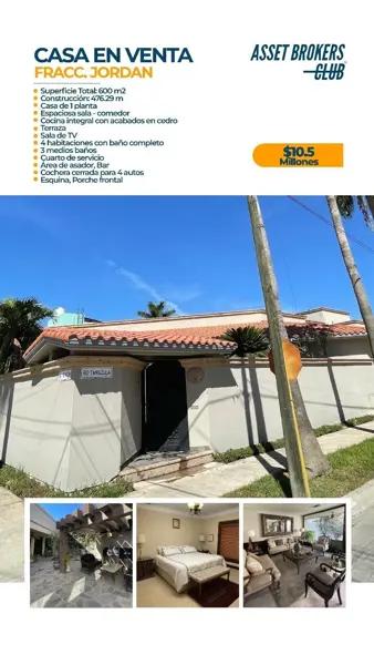 CASA EN VENTA FRACCIONAMIENTO JORDAN CASA EN VENTA FRACCIONAMIENTO JORDAN