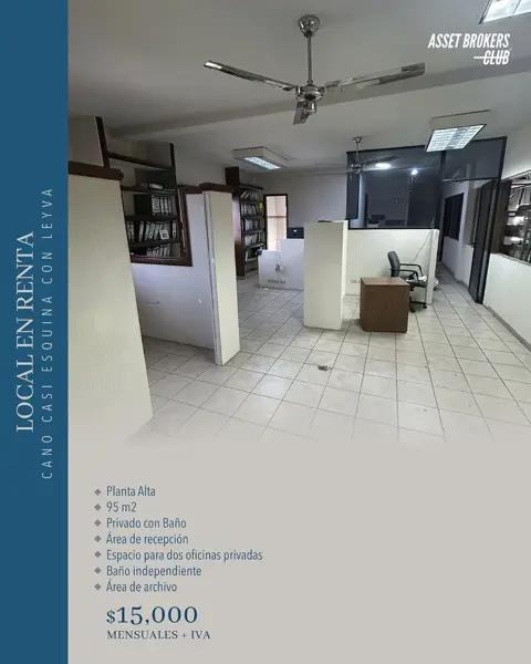 OFICINA EN RENTA EXCELENTE UBICACIÓN