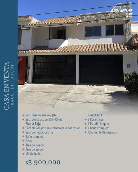 CASA EN VENTA FRACCIONAMIENTO EL PARQUE CASA EN VENTA FRACCIONAMIENTO EL PARQUE