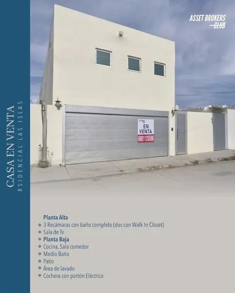 CASA EN VENTA RESIDENCIAL LAS ISLAS