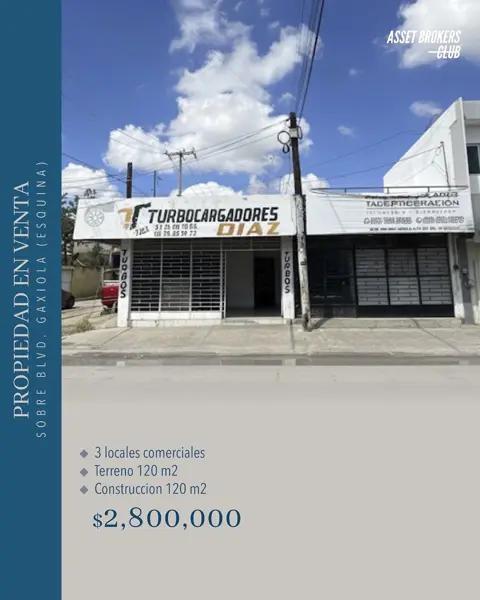 LOCALES EN VENTA EN ESQUINA