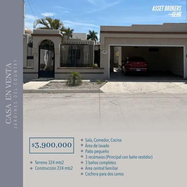 CASA EN VENTA JARDINES DEL COUNTRY