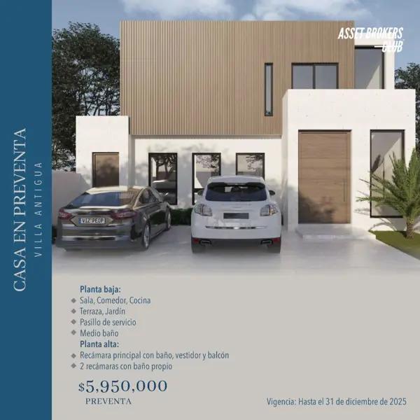 CASA EN PRE VENTA VILLA ANTIGUA PRIMERA SECCIÓN