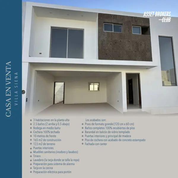 CASA EN VENTA VILLA SIENA CASA EN VENTA VILLA SIENA