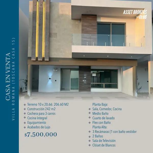 CASA EN VENTA VILLA ROMANA CASA EN VENTA VILLA ROMANA