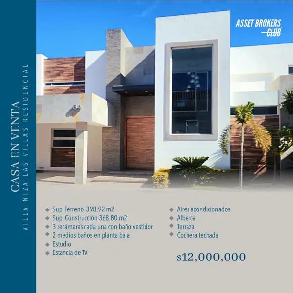 CASA EN VENTA VILLA NIZA LAS VILLAS RESIDENCIAL CASA EN VENTA VILLA NIZA LAS VILLAS RESIDENCIAL