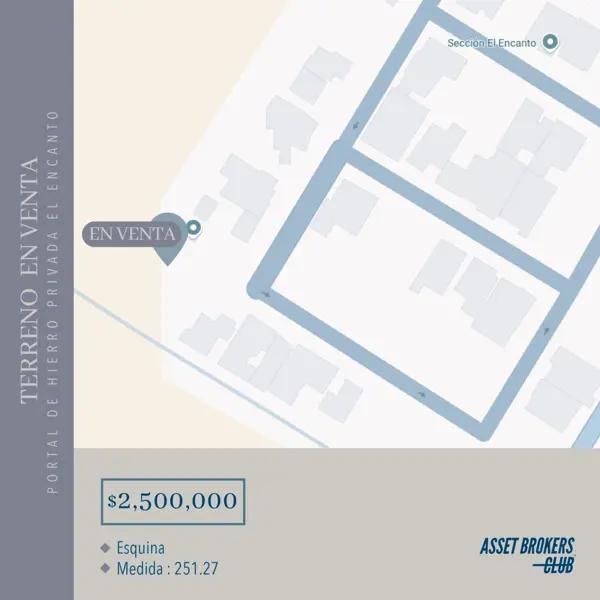 TERRENO EN VENTA PORTAL DE HIERRO PRIVADA EL ENCANTO TERRENO EN VENTA PORTAL DE HIERRO PRIVADA EL ENCANTO