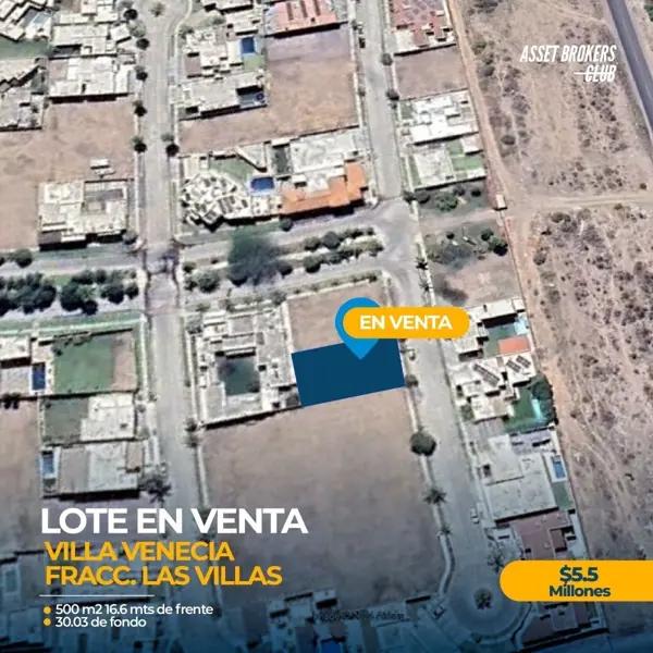 TERRENO EN VENTA VILLA VENECIA