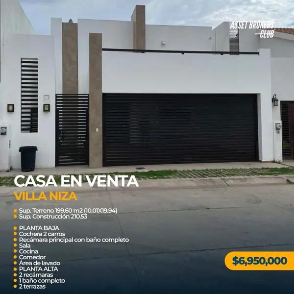CASA EN VENTA VILLA NIZA
