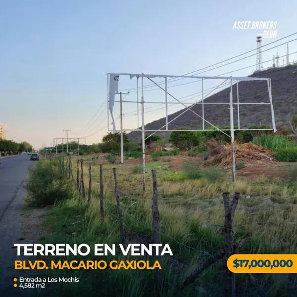 TERRENO EN VENTA BLVD. MACARIO GAXIOLA ENTRADA A LOS MOCHI TERRENO EN VENTA BLVD. MACARIO GAXIOLA ENTRADA A LOS MOCHI