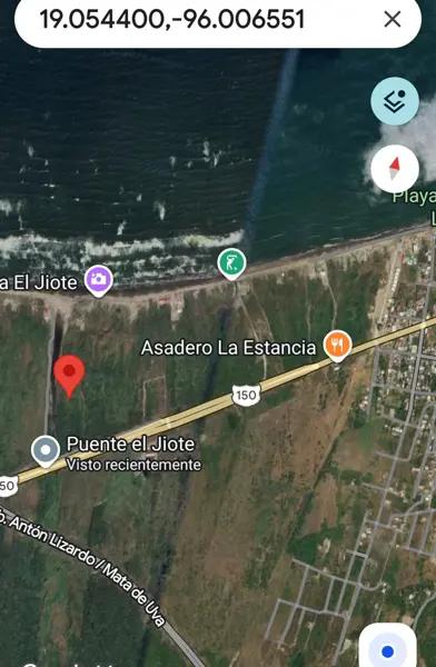 Terreno Anton Lizardo Veracruz de carretera a mar 4 hectáreas