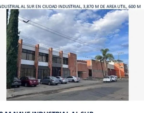 VENTA DE BODEGA/OFICINA EN CIUDAD INDUSTRIAL AL SUR DE LA CIUDAD DE AGUASCALIENTES
