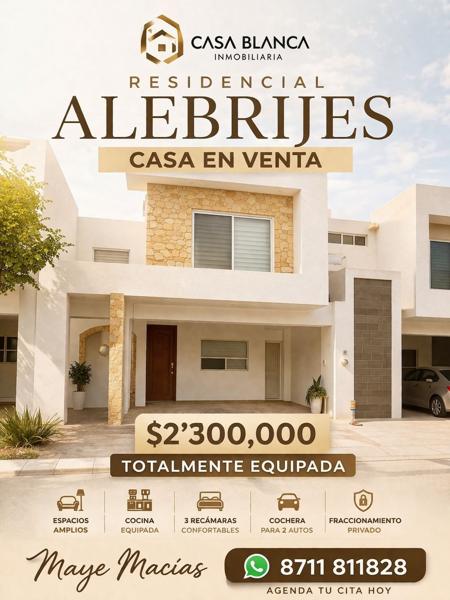 Casa en venta en Alebrijes Residencial, Torreón, Coahuila de Zaragoza