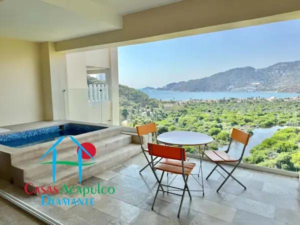 Departamento en renta vacacional con terraza, jacuzzi y vista al manglar y al mar Departamento en renta vacacional con terraza, jacuzzi y vista al manglar y al mar