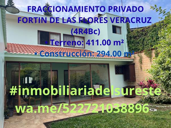 FRACCIONAMIENTO PRIVADO EN FORTIN DE LAS FLORES VERACRUZ (4R4Bc)