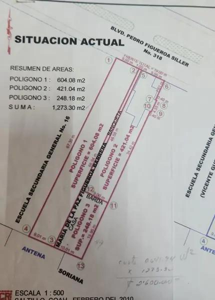TERRENO COMERCIAL EN BLVD PEDROI FIGUEROA CASI ESQUINA CON V CARRANZA