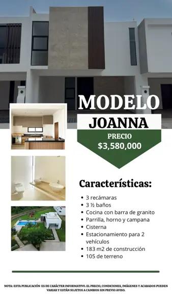 En venta residencia Modelo Joanna en Real Campestre