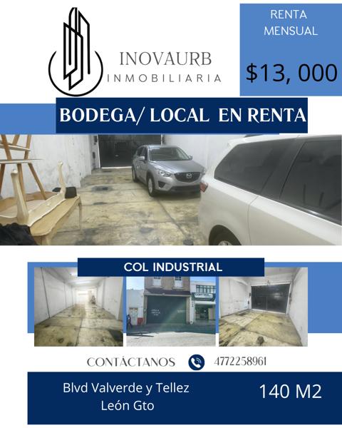 Local en renta en Industrial, León, Guanajuato