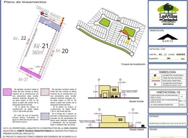 TERRENO RESIDENCIAL EN VENTA, CERRADA AGAVES TERRENO RESIDENCIAL EN VENTA, CERRADA AGAVES