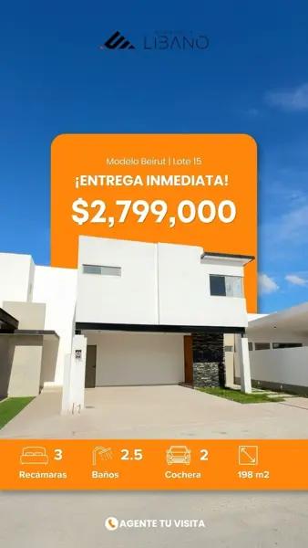 Casa en venta en Los Viñedos, Torreón, Coahuila de Zaragoza Casa en venta en Los Viñedos, Torreón, Coahuila de Zaragoza
