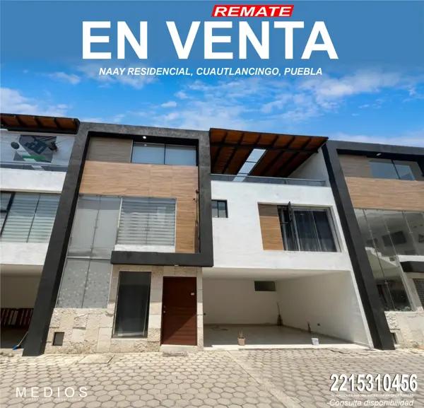REMATE DE RESIDENCIA EN NAAY, PUEBLA, CERCA AL C5, PRECIO NEGOCIABLE, SOLO CONTADO