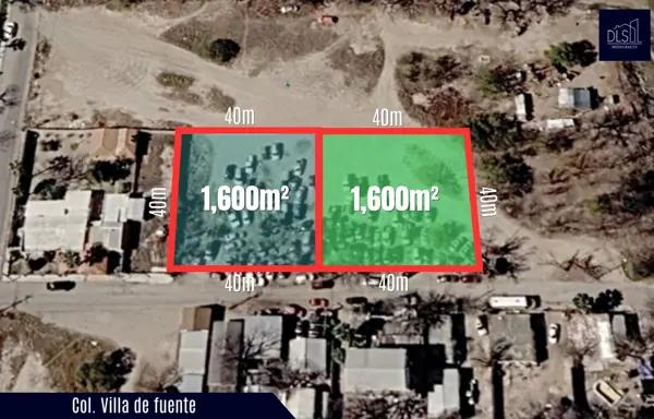 Terrenos disponibles para venta ubicados en villa de fuente, se venden juntos o separados