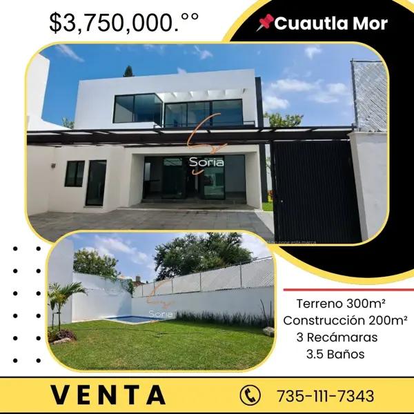 CASA EN CUAUTLA MORELOS CON ALBERCA
