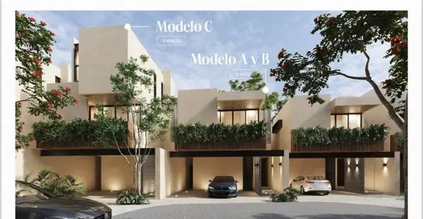 Casa estilo Town House en Venta, temozon norte Casa estilo Town House en Venta, temozon norte