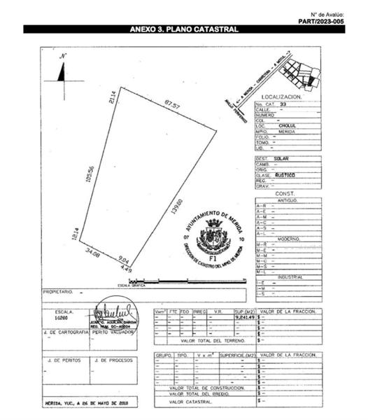 Terreno en venta, en Mérida, Cholul