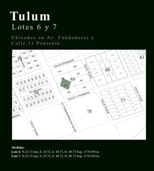 Terreno en Tulum sobre la Av. Fundadores