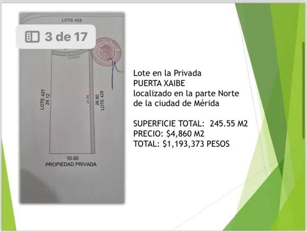 Terreno en Venta, en Mérida Terreno en Venta, en Mérida