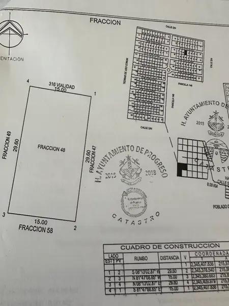 Terreno en Venta de Inversión, en Chelem Progreso