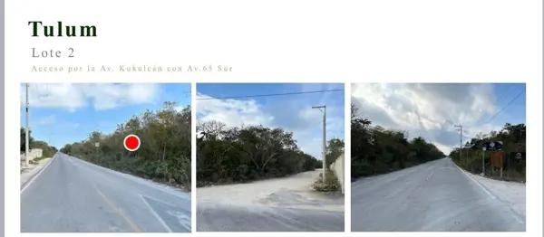 Terreno en Tulum en esquina