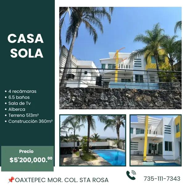 CASA EN VENTA EN OAXTEPEC