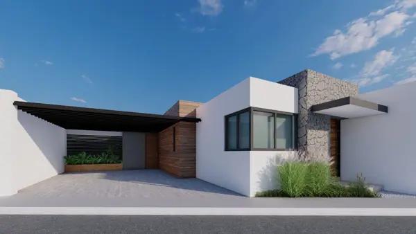 Pre venta Residencia 1 nivel, lado sombra, 3 recamaras, bi cochera, Fracc Punto Lomas, Alvarado Ver.