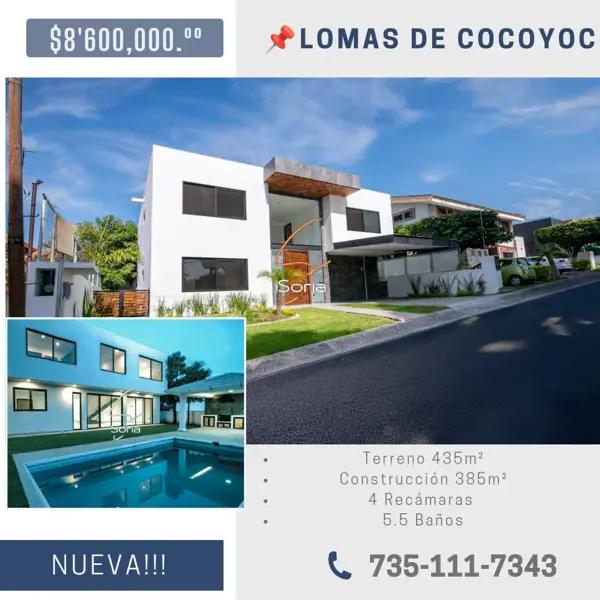 Lomas de Cocoyoc casa nueva