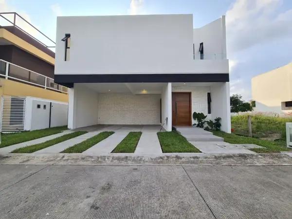 CASA NUEVA EN VENTA CON ALBERCA EN PUNTA TIBURON, FRACC. CON DOBLE VIGILANCIA Y CAMPO DE GOLF