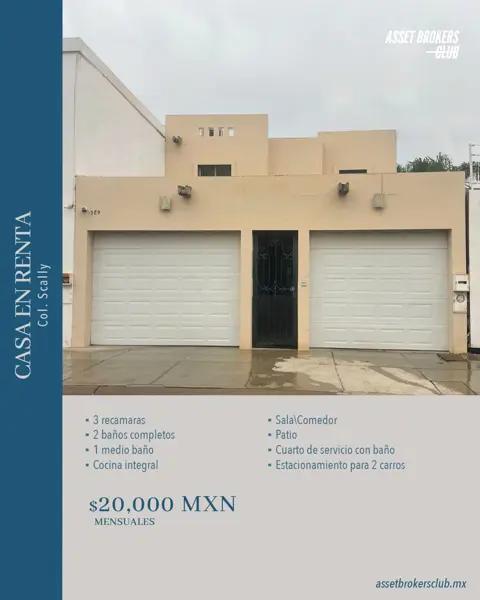 Casa en renta en Scally, Ahome, Sinaloa
