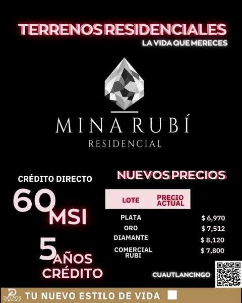 TERRENOS RESIDENCIALES EN VENTA